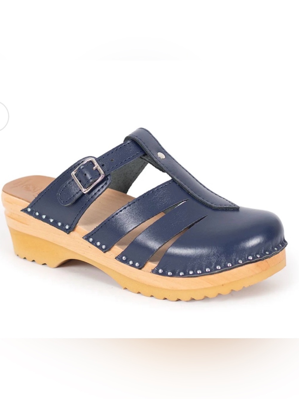 Troentorp Mary Jane Clogs in Dark Blue EU 39 US 8-8.5